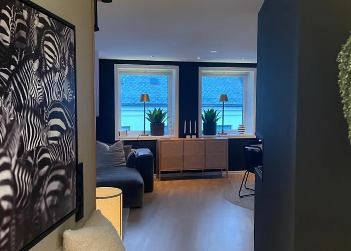 Lägenhet Moderne Med Stor Terrasse I Sentrum Ålesund